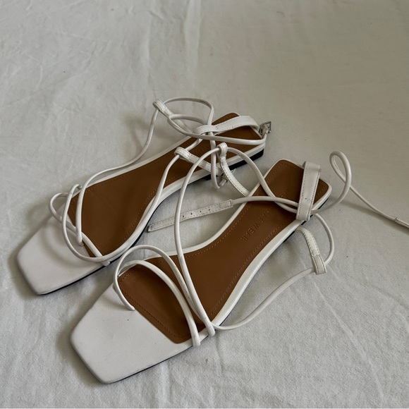 We Wore What White Strappy Sandals Size 7 - Picture 2 of 5